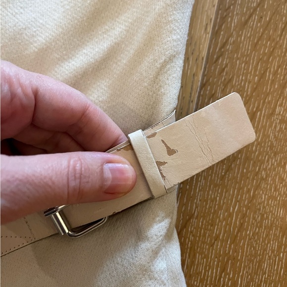 Helmut Lang cream belted dress - Picture 10 of 16